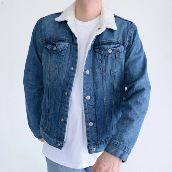 GAP  Denim Gap for Good Teddy Bear Jean Jacket - Medium - Picture 1 of 12